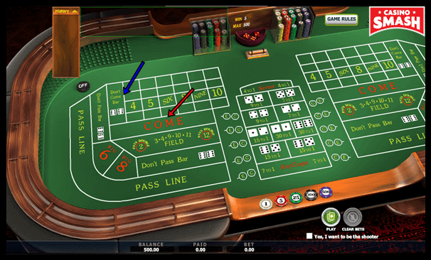 Craps nos cassinos online